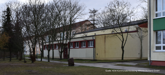 Sporthalle Passow außen